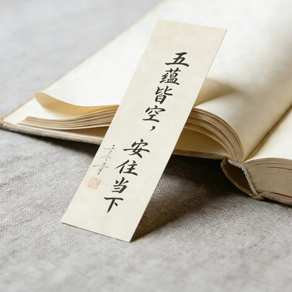 T45 Be Present Zen Bookmark